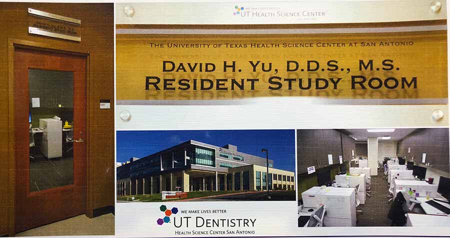 UT San Antonio Dental School study room named after .